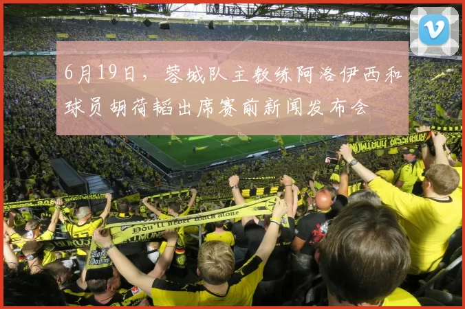6月19日，蓉城队主教练阿洛伊西和球员胡荷韬出席赛前新闻发布会